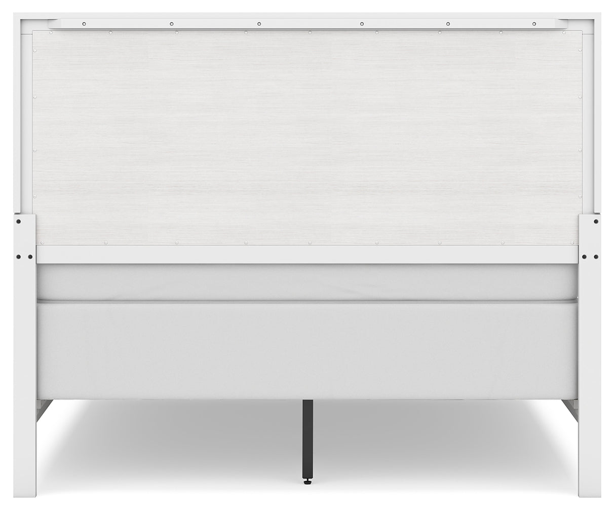 Binterglen Queen Panel Bed with Dresser and 2 Nightstands in White from Ashley - Luna Furniture