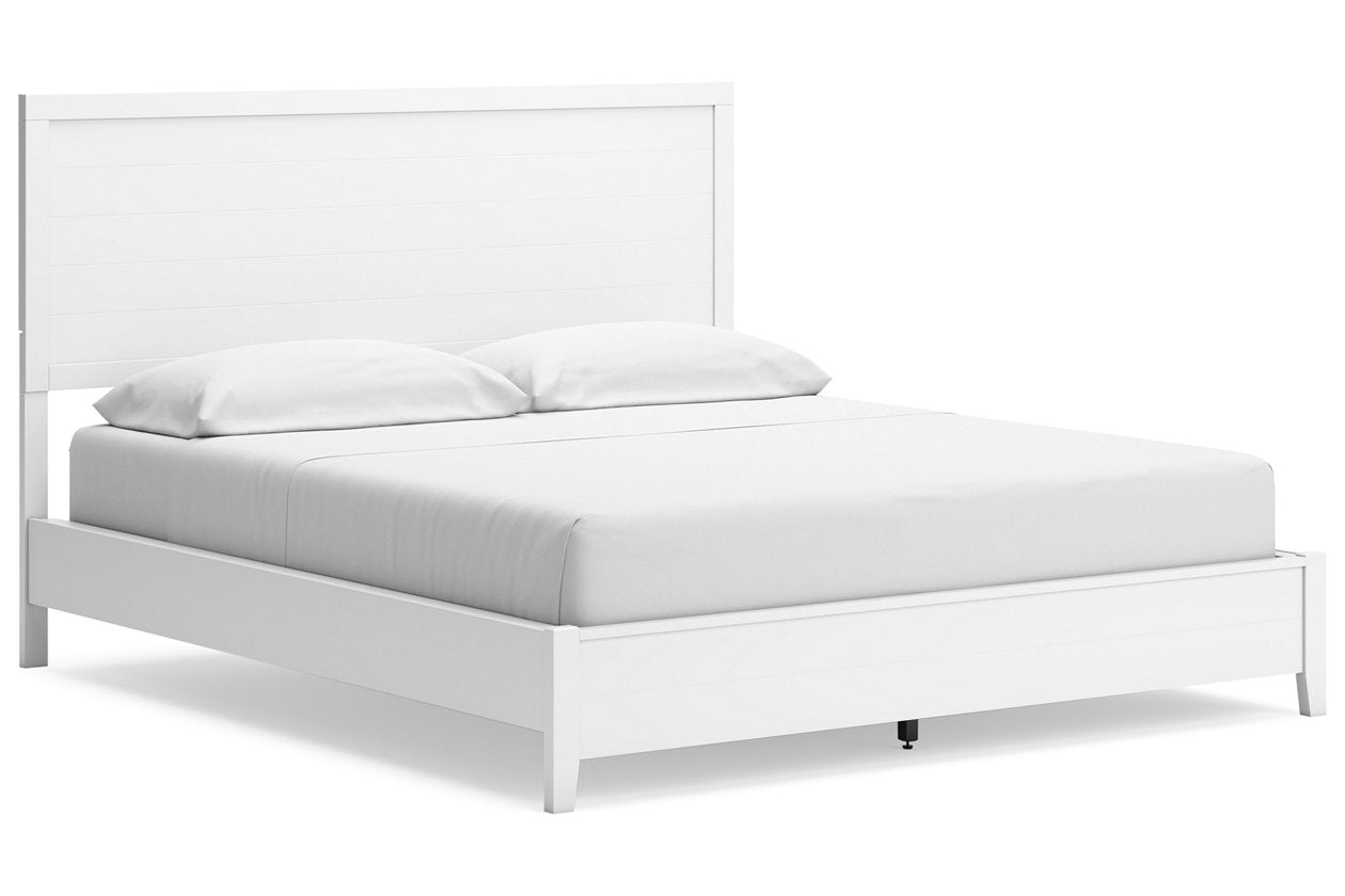 Binterglen White California King Panel Bed from Ashley - Luna Furniture