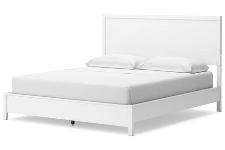 Binterglen White California King Panel Bed from Ashley - Luna Furniture