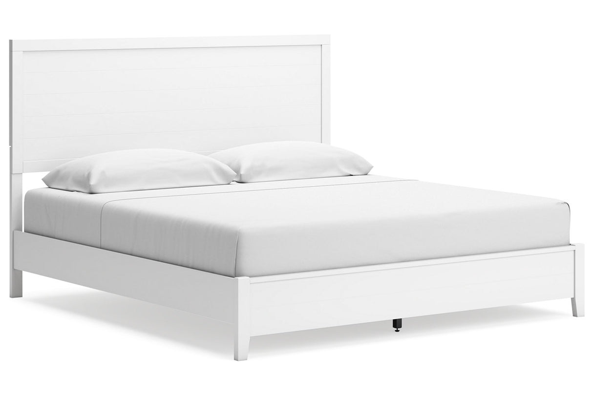 Binterglen White King Panel Bed from Ashley - Luna Furniture