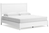 Binterglen White King Panel Bed from Ashley - Luna Furniture