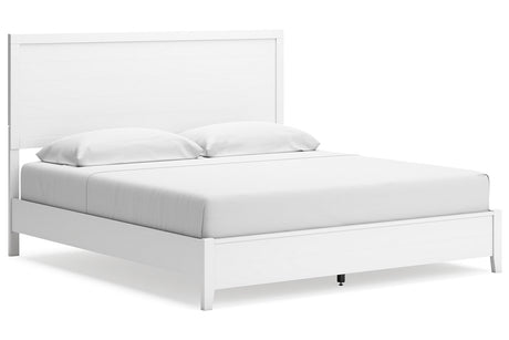 Binterglen White King Panel Bed from Ashley - Luna Furniture