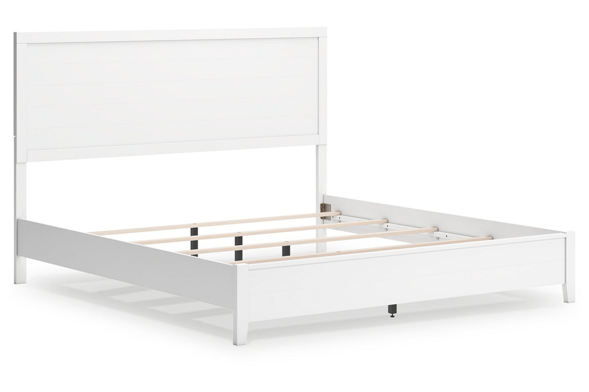 Binterglen White King Panel Bed from Ashley - Luna Furniture
