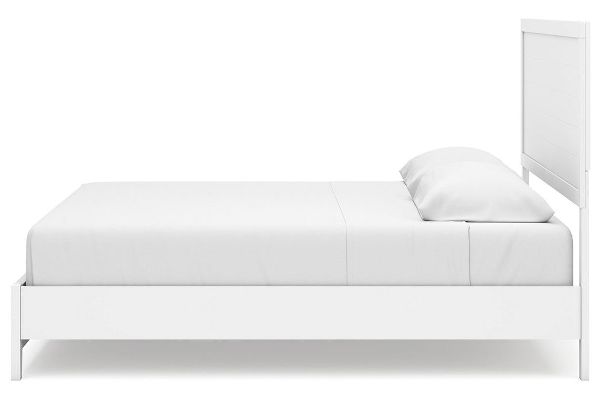 Binterglen White King Panel Bed from Ashley - Luna Furniture