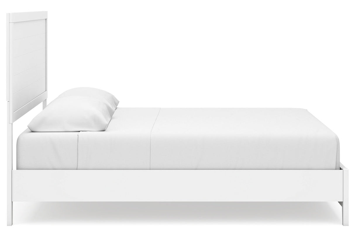 Binterglen White King Panel Bed from Ashley - Luna Furniture
