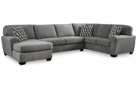 Birkdale Court Gray 3-Piece LAF Chaise Sectional from Ashley - Luna Furniture