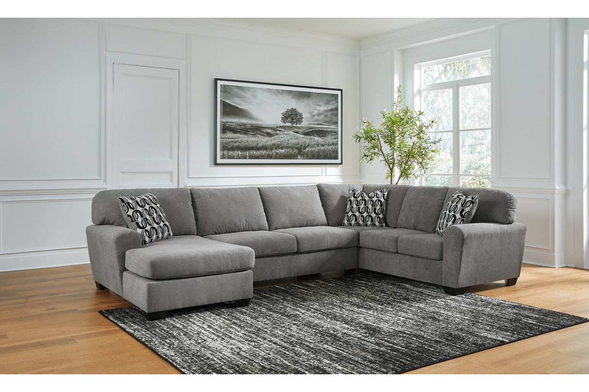 Birkdale Court Gray 3-Piece LAF Chaise Sectional from Ashley - Luna Furniture