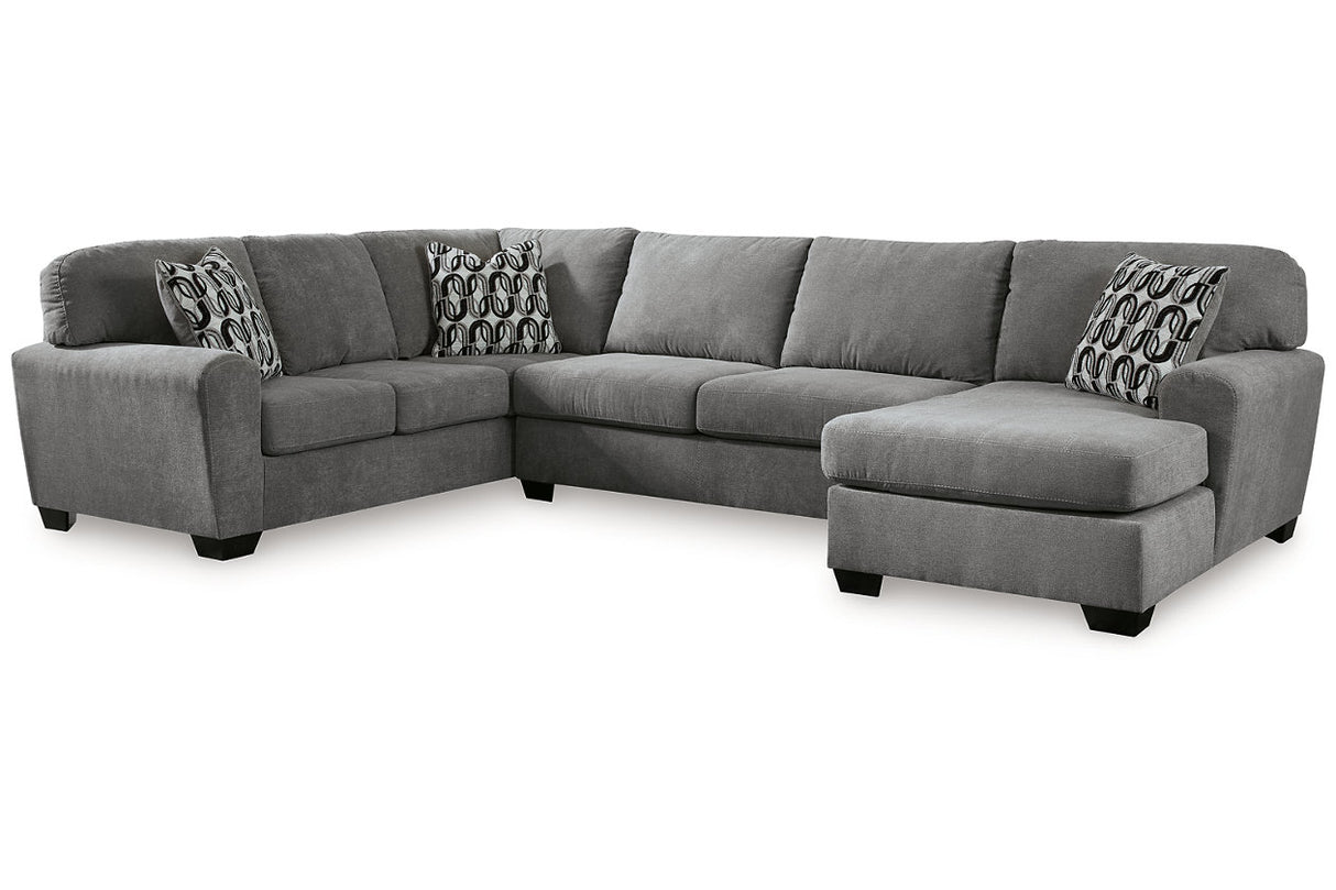 Birkdale Court Gray 3-Piece RAF Chaise Sectional from Ashley Furniture - Luna Furniture