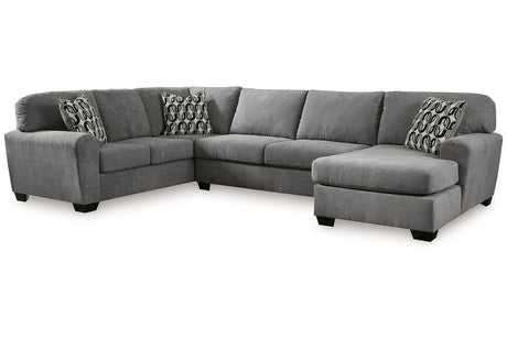 Birkdale Court Gray 3-Piece RAF Chaise Sectional from Ashley - Luna Furniture
