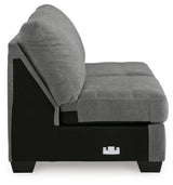 Birkdale Court Gray Armless Loveseat from Ashley Furniture - Luna Furniture