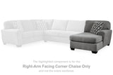 Birkdale Court Gray Right-Arm Facing Corner Chaise from Ashley Furniture - Luna Furniture
