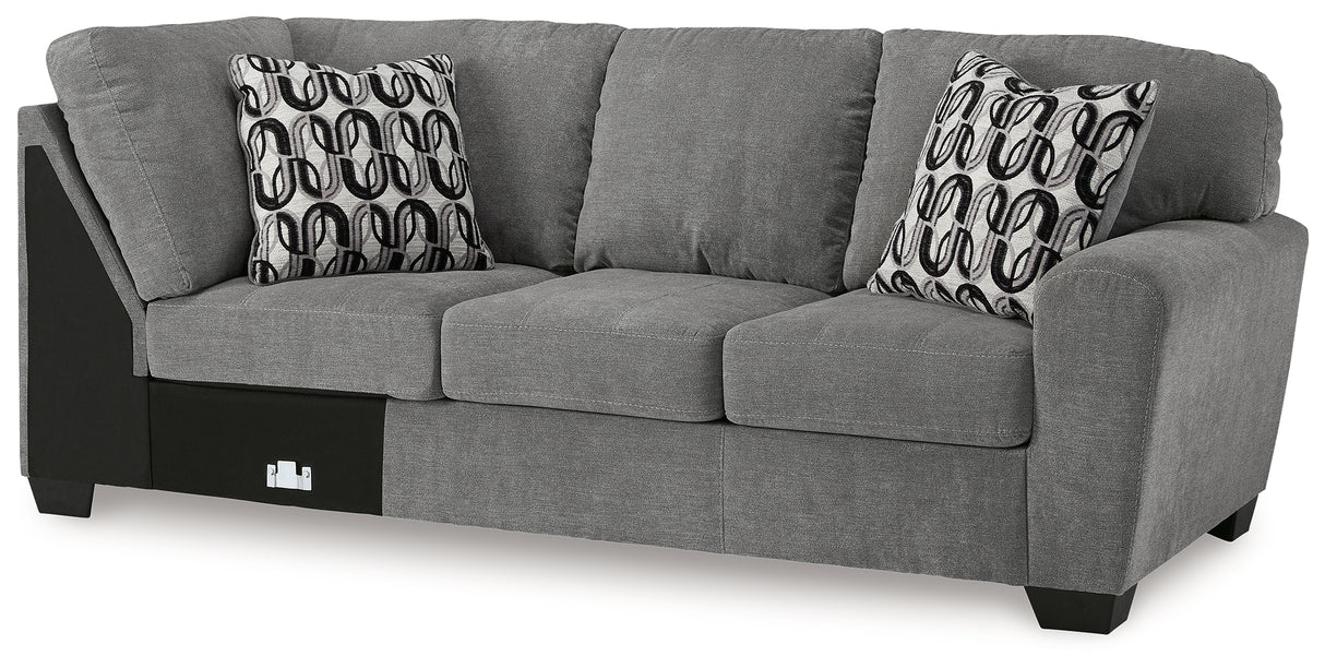Birkdale Court Gray Right-Arm Facing Sofa from Ashley Furniture - Luna Furniture