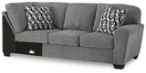 Birkdale Court Gray Right-Arm Facing Sofa from Ashley Furniture - Luna Furniture