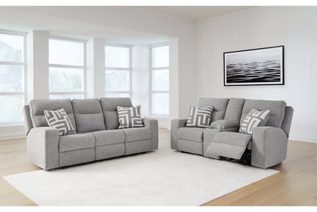 Biscoe Pewter Power Reclining Living Room Set from Ashley - Luna Furniture