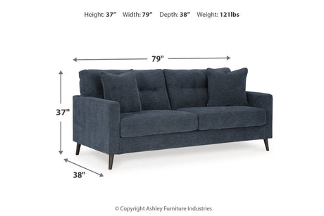 Bixler Navy Sofa, Loveseat and Chair from Ashley - Luna Furniture