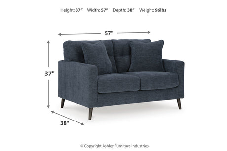 Bixler Navy Sofa, Loveseat and Chair from Ashley - Luna Furniture