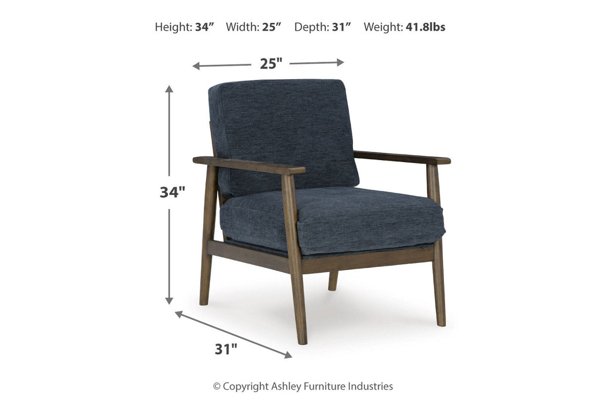 Bixler Navy Sofa, Loveseat and Chair from Ashley Furniture - Luna Furniture