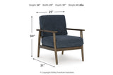 Bixler Navy Sofa, Loveseat and Chair from Ashley Furniture - Luna Furniture