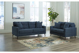 Bixler Navy Sofa, Loveseat and Chair from Ashley Furniture - Luna Furniture
