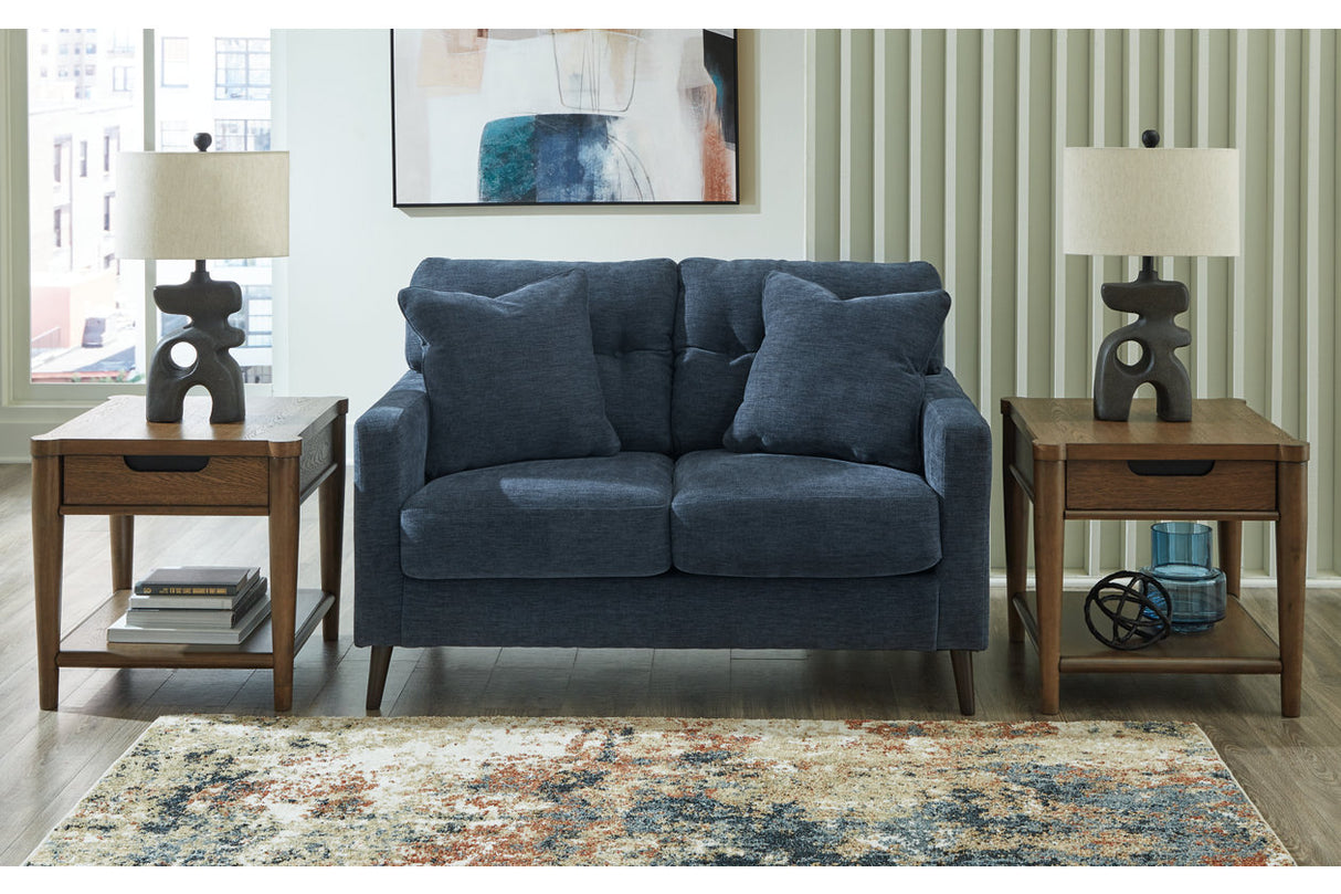 Bixler Navy Sofa, Loveseat and Chair from Ashley Furniture - Luna Furniture