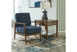 Bixler Navy Sofa, Loveseat and Chair from Ashley Furniture - Luna Furniture