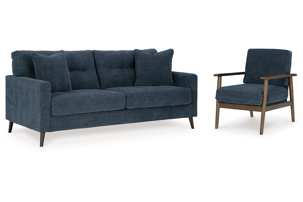Bixler Navy Sofa and Chair from Ashley Furniture - Luna Furniture