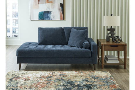 Bixler Navy Sofa and Chaise from Ashley - Luna Furniture