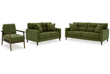 Bixler Olive Sofa, Loveseat and Chair from Ashley - Luna Furniture