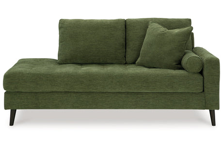 Bixler Olive Sofa and Chaise from Ashley - Luna Furniture