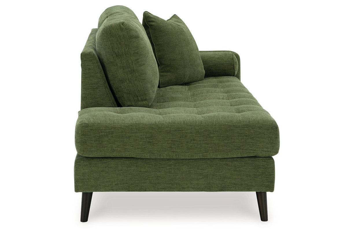 Bixler Olive Sofa and Chaise from Ashley - Luna Furniture