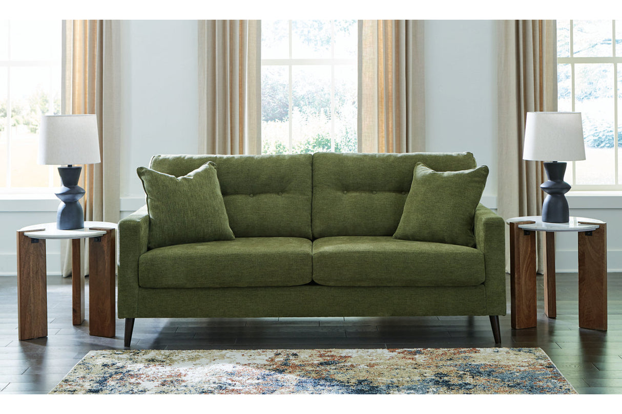 Bixler Olive Sofa and Chaise from Ashley - Luna Furniture
