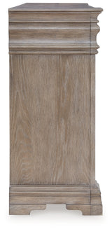 Blairhurst California King Panel Bed with Dresser and Nightstand in Light Grayish Brown from Ashley - Luna Furniture