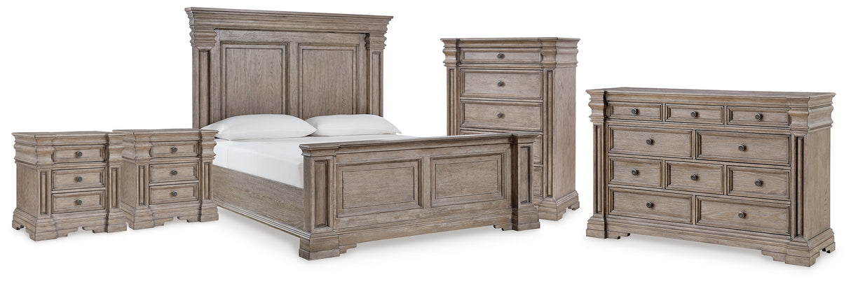 Blairhurst King Panel Bed, Dresser, Chest and 2 Nightstands from Ashley Furniture - Luna Furniture