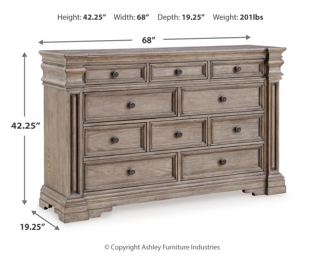 Blairhurst King Panel Bed, Dresser, Chest and 2 Nightstands from Ashley Furniture - Luna Furniture