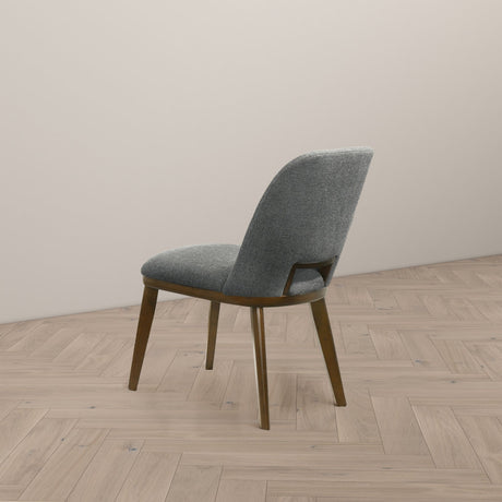 Blake Dark Grey Fabric Dining Chair (Set of 2) from Ashcroft Furniture - Luna Furniture