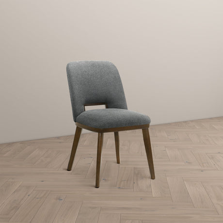 Blake Dark Grey Fabric Dining Chair (Set of 2) from Ashcroft Furniture - Luna Furniture