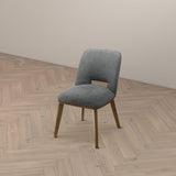 Blake Dark Grey Fabric Dining Chair (Set of 2) from Ashcroft Furniture - Luna Furniture