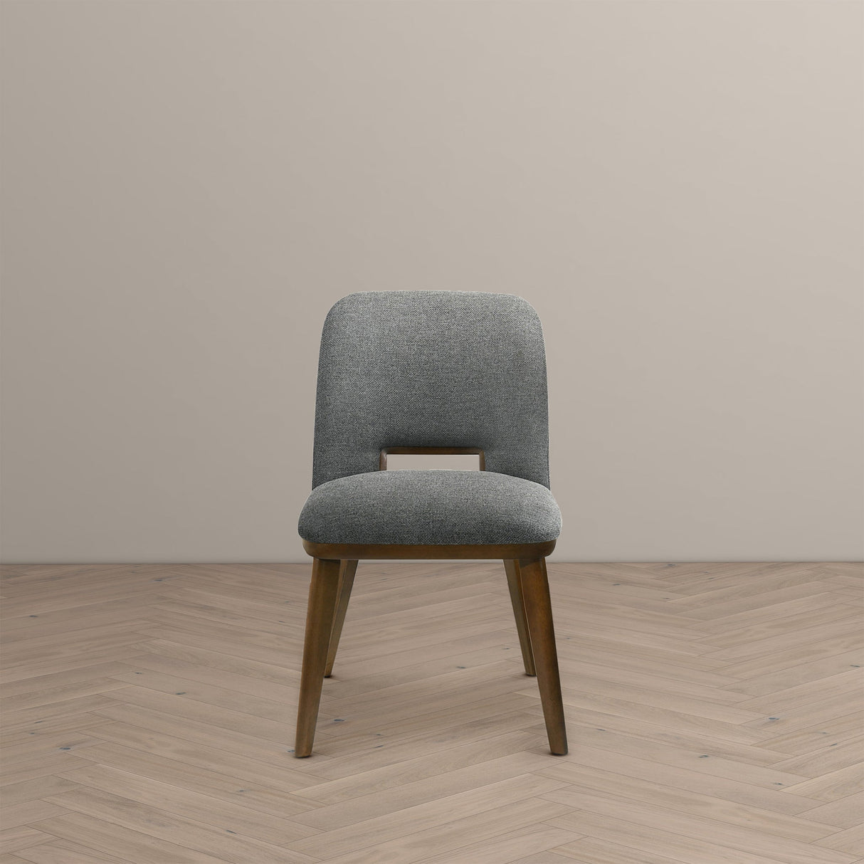 Blake Dark Grey Fabric Dining Chair (Set of 2) from Ashcroft Furniture - Luna Furniture