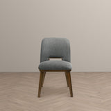Blake Dark Grey Fabric Dining Chair (Set of 2) from Ashcroft Furniture - Luna Furniture
