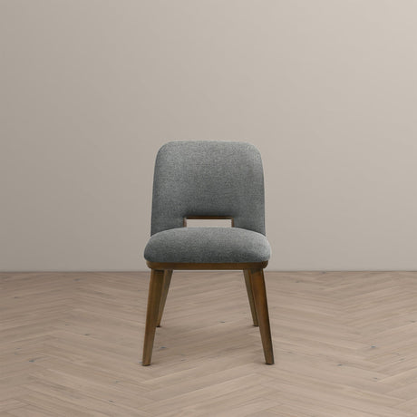 Blake Dark Grey Fabric Dining Chair (Set of 2) from Ashcroft Furniture - Luna Furniture