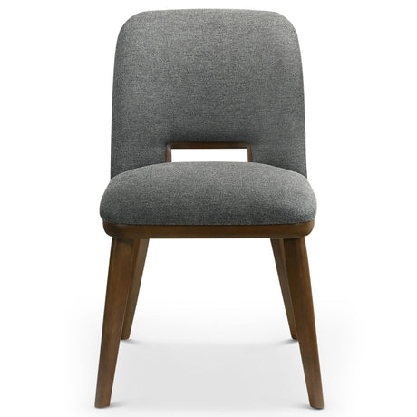 Blake Dark Grey Fabric Dining Chair (Set of 2) from Ashcroft Furniture - Luna Furniture
