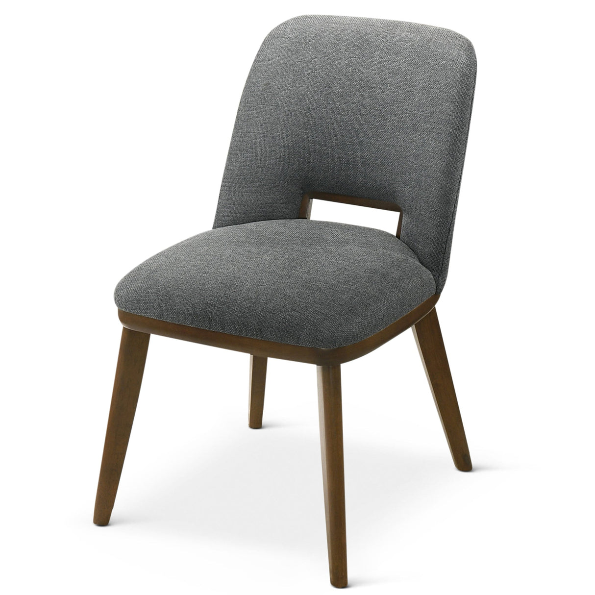Blake Dark Grey Fabric Dining Chair (Set of 2) from Ashcroft Furniture - Luna Furniture