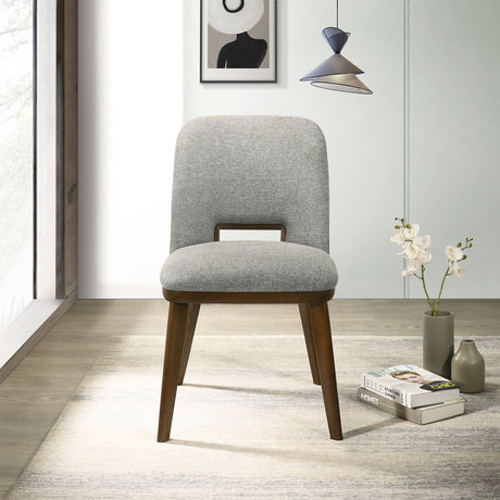 Blake Light Grey Fabric Dining Chair (Set of 2) from Ashcroft Furniture - Luna Furniture