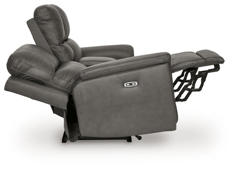 Bleckley Anchor Power Reclining Loveseat with Console from Ashley - Luna Furniture