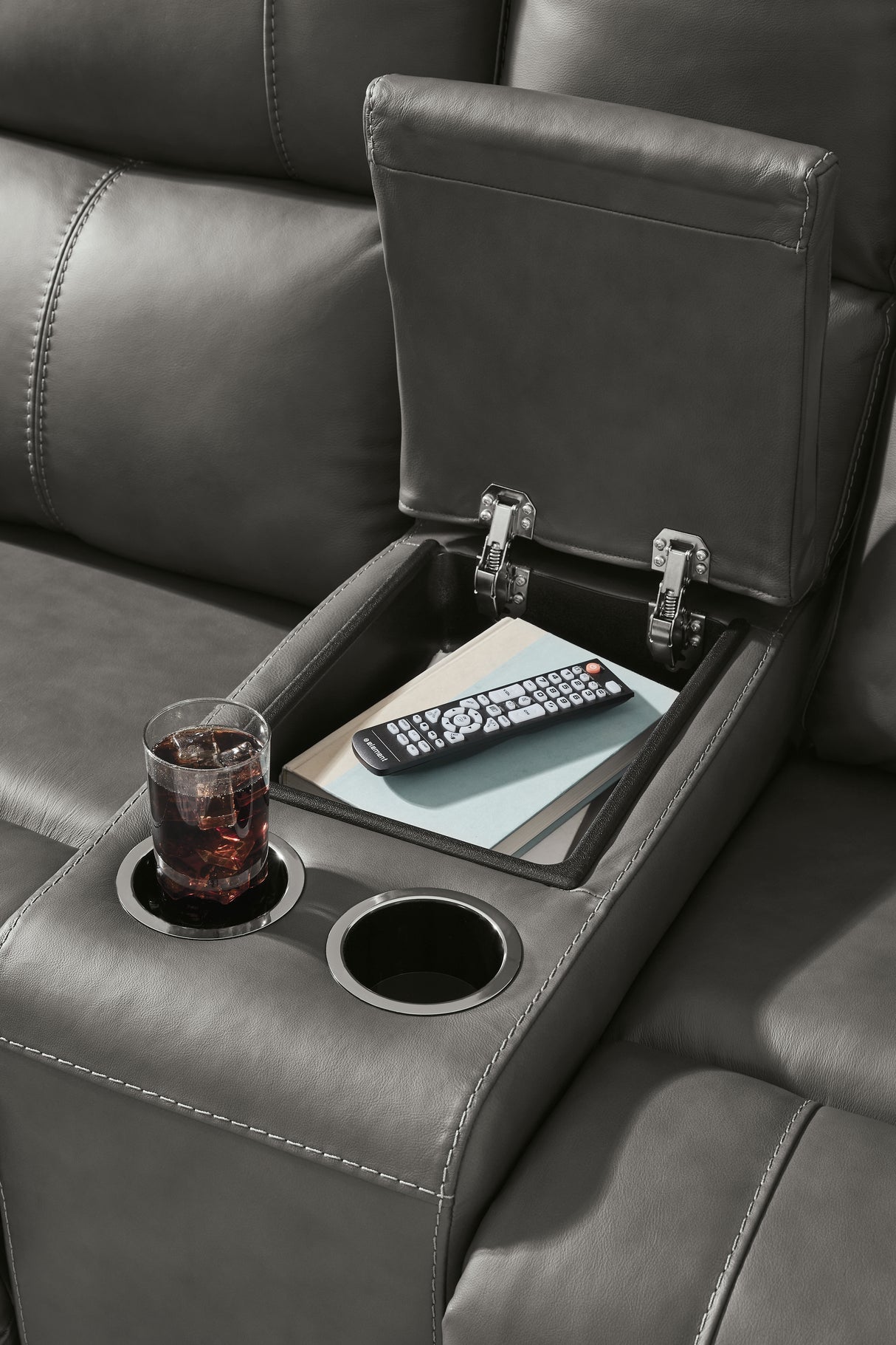 Bleckley Anchor Power Reclining Loveseat with Console from Ashley - Luna Furniture