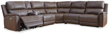 Bleckley Espresso 6-Piece Power Reclining Sectional from Ashley - Luna Furniture