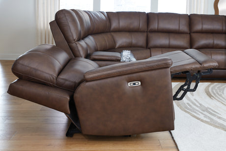 Bleckley Espresso 6-Piece Power Reclining Sectional from Ashley - Luna Furniture