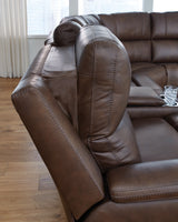 Bleckley Espresso 6-Piece Power Reclining Sectional from Ashley - Luna Furniture