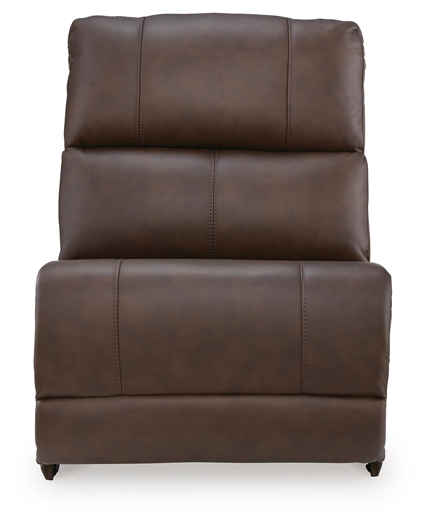 Bleckley Espresso Armless Chair from Ashley Furniture - Luna Furniture