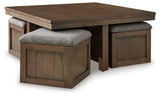 Boardernest Coffee Table with 1 End Table in Brown from Ashley - Luna Furniture
